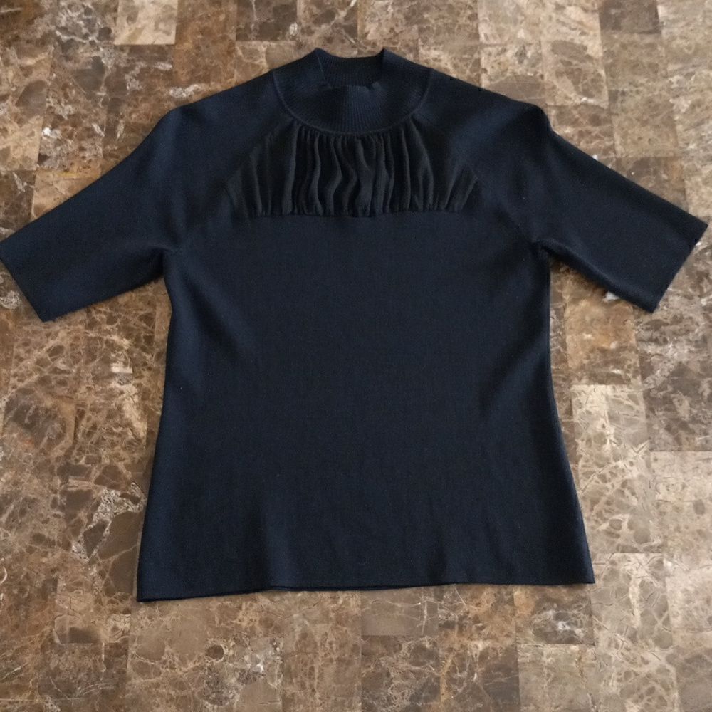 Mock Neck Knit Sweater 